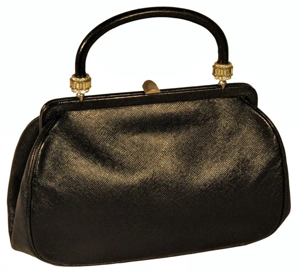 Bienen-Davis Black Leather Vintage Purse - 2