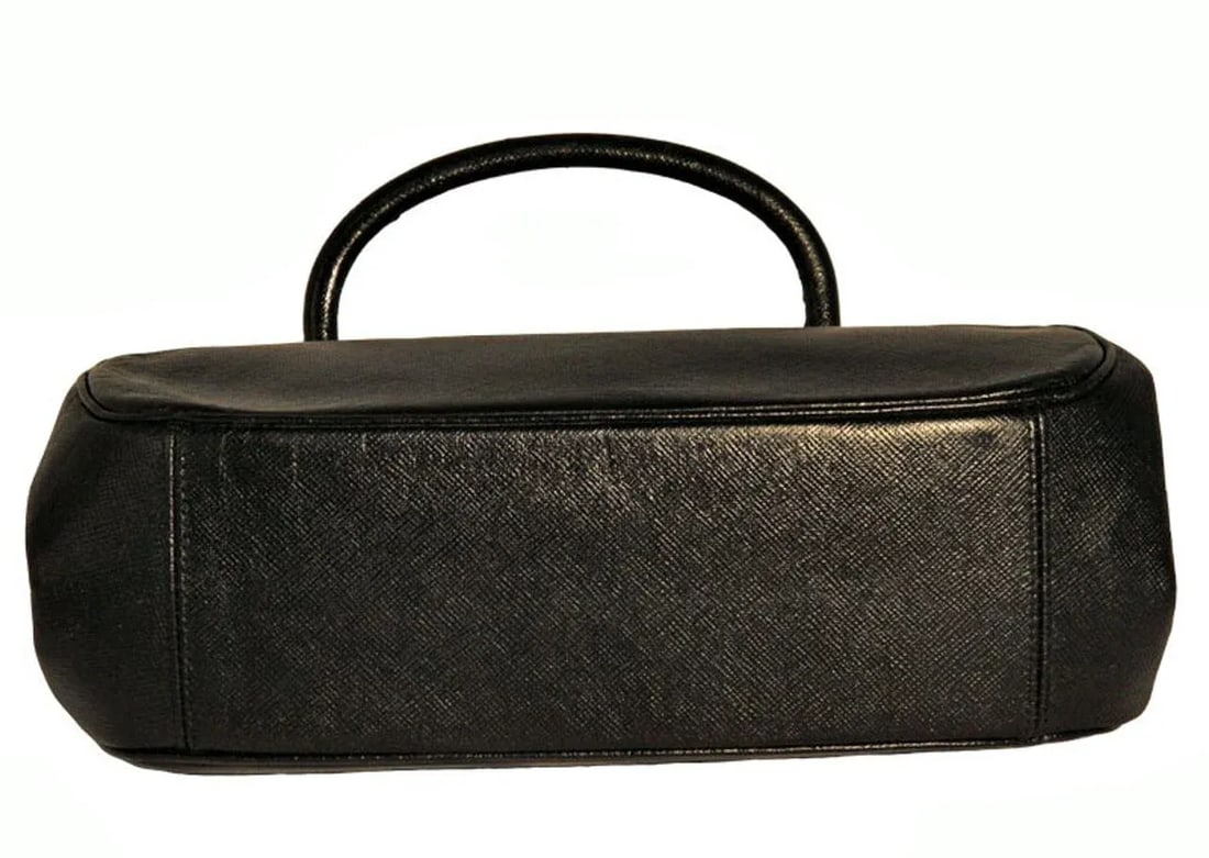 Bienen-Davis Black Leather Vintage Purse - 6