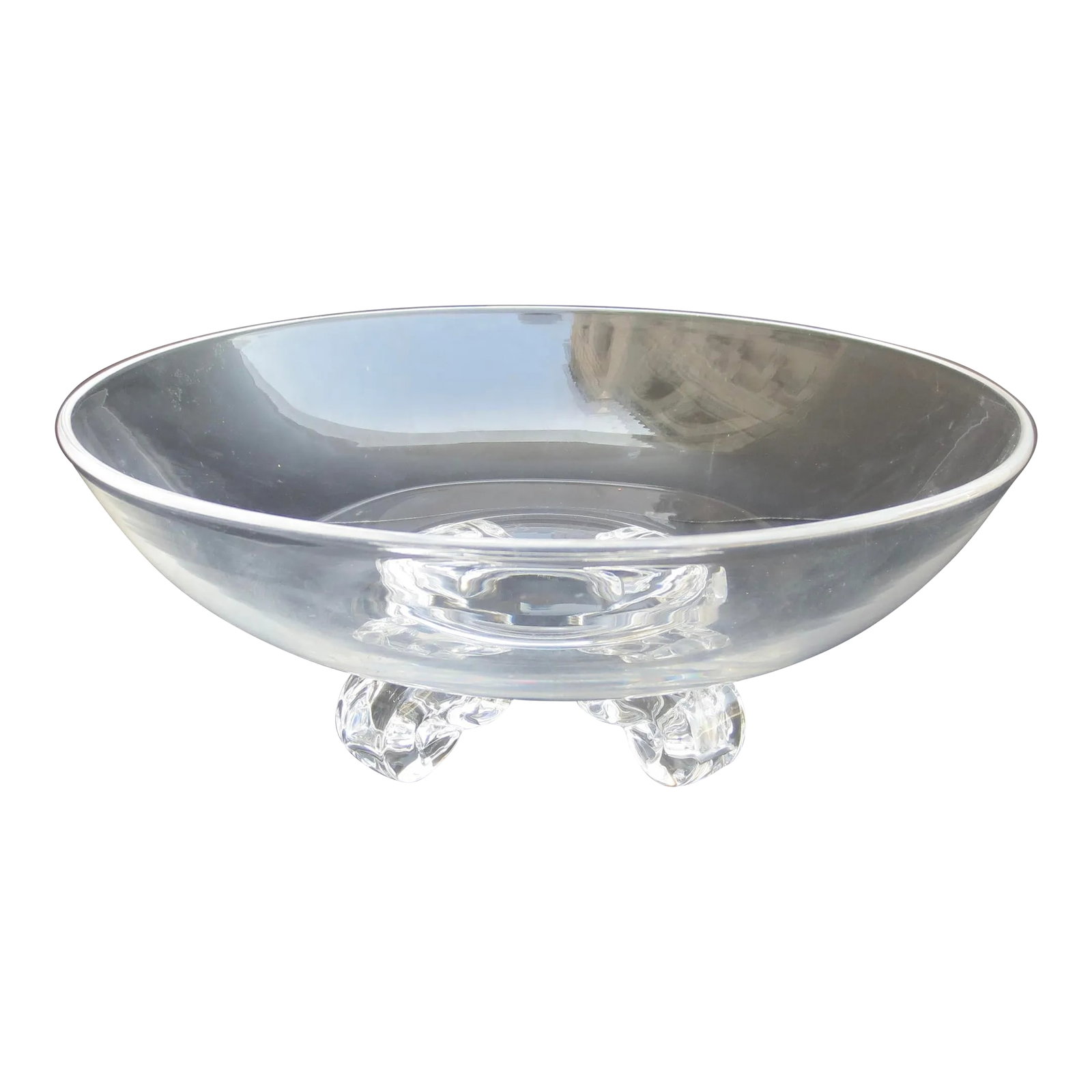 Steuben Low Footed Crystal Bowl McM' (1 of 6)