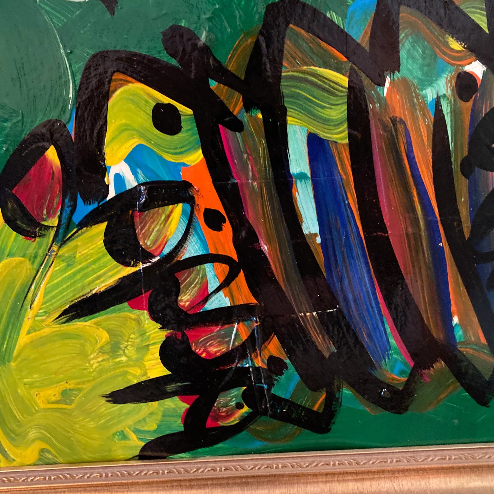 1970s Abstract Peter Keil Original Oil on Foam Board Framed Painting - 10