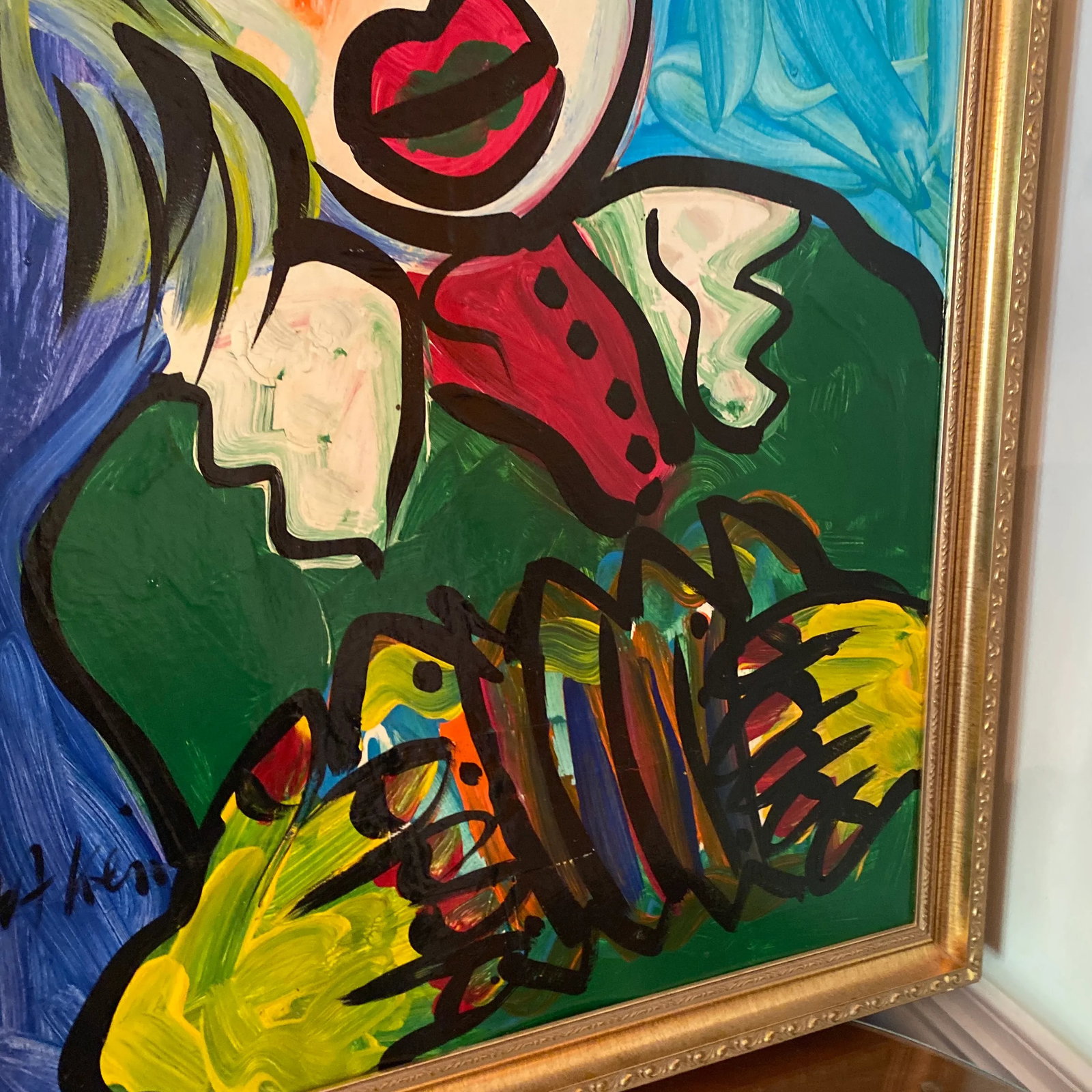 1970s Abstract Peter Keil Original Oil on Foam Board Framed Painting - 5