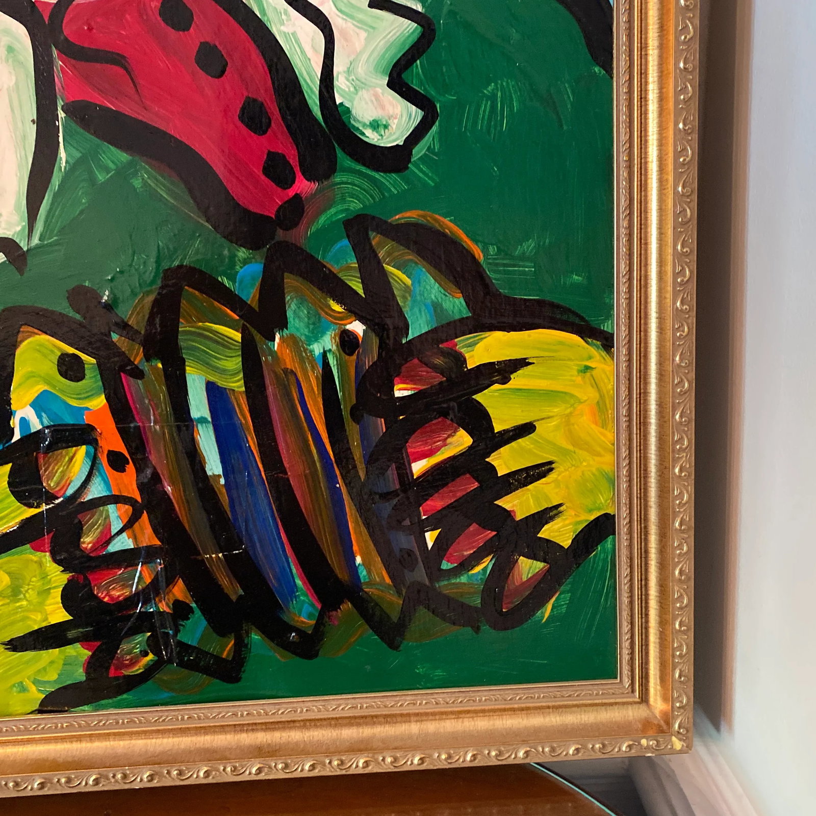 1970s Abstract Peter Keil Original Oil on Foam Board Framed Painting - 8