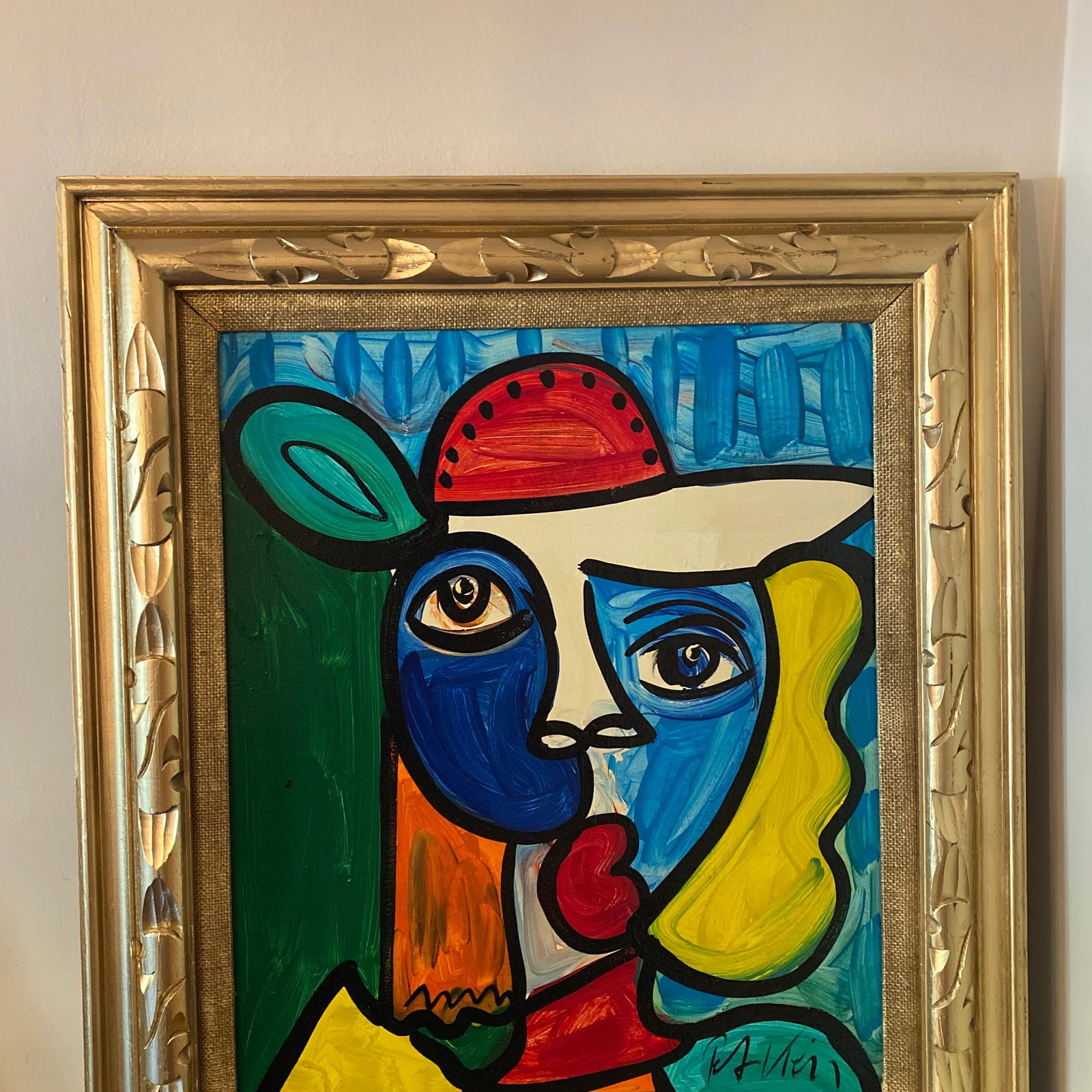 1970s Abstract Peter Keil Original Oil Canvas Framed Painting - 6
