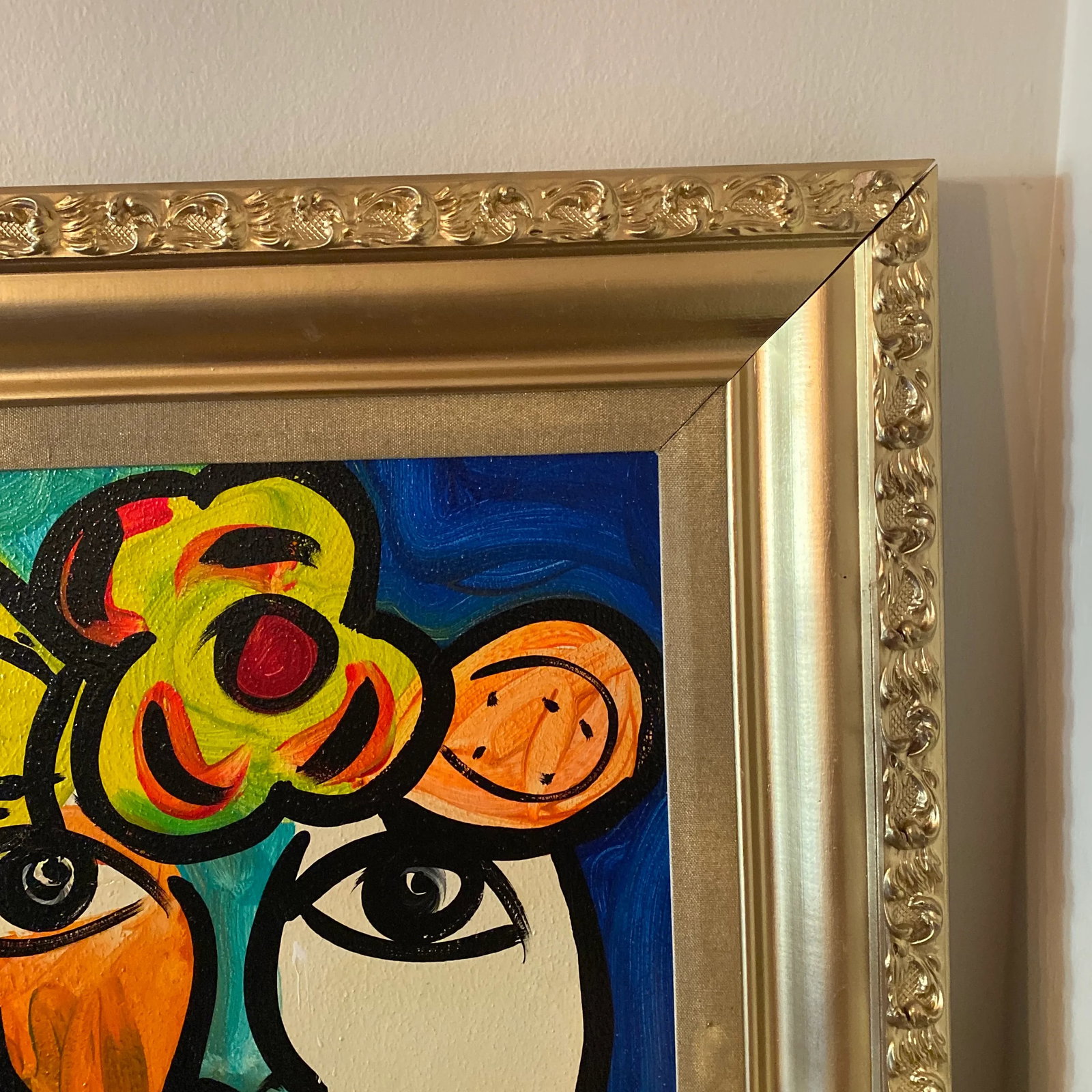1970s Original Peter Keil Abstract Painting Framed - 7