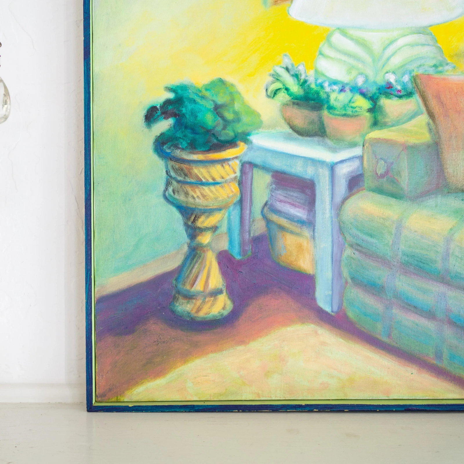 Fauvist Painting of a Living Room Interior Still Life Signed Henson - 5