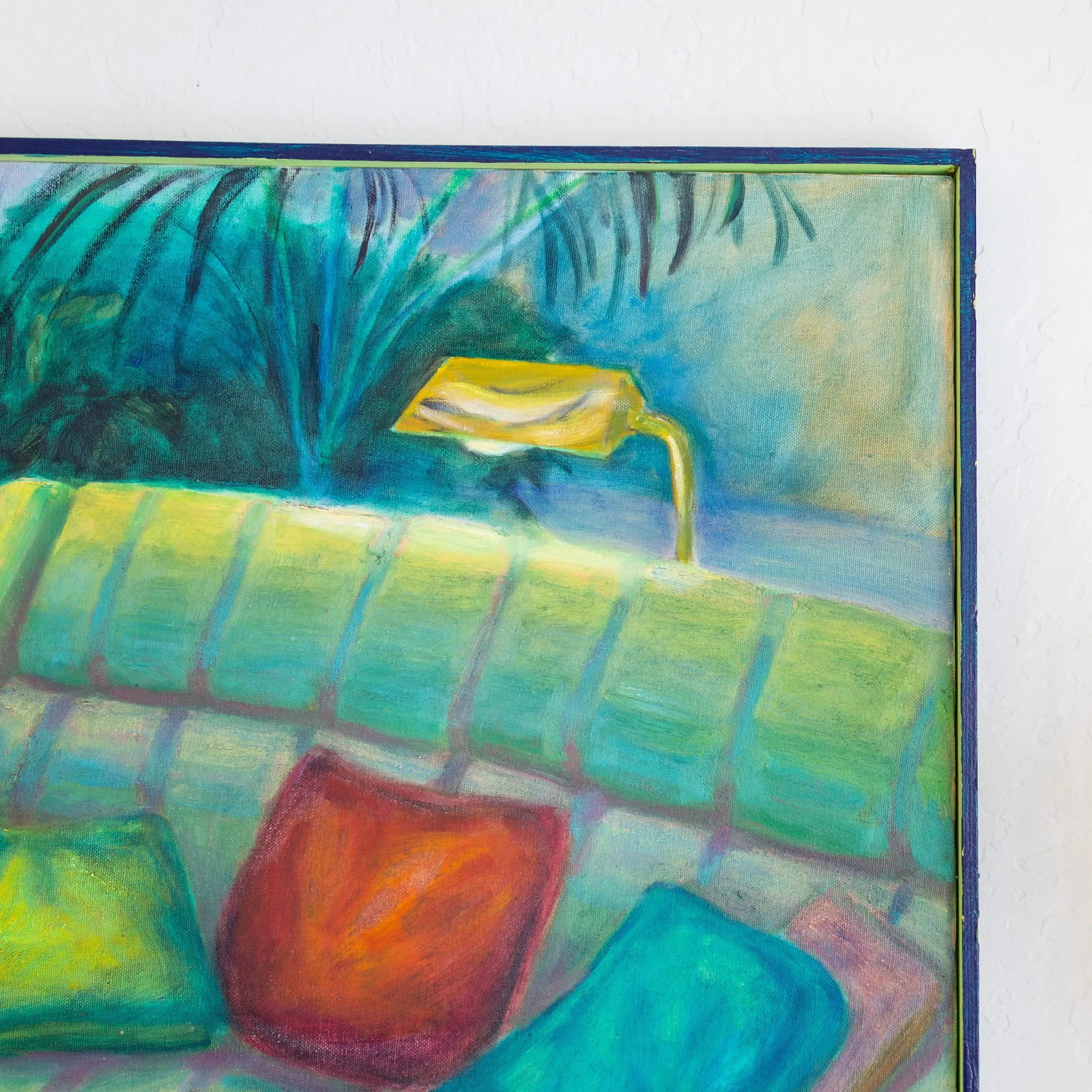 Fauvist Painting of a Living Room Interior Still Life Signed Henson - 9