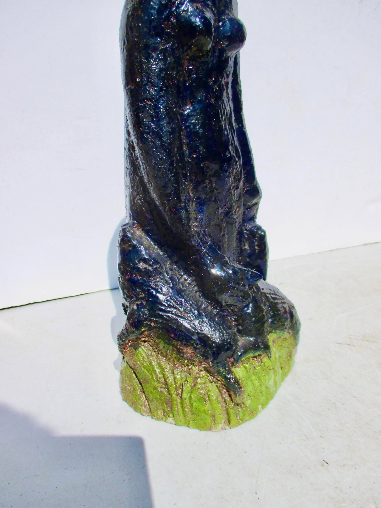 Blue Glazed Terra Cotta "Circe" Attrb to Claire McArdle Circa 80s' - 4