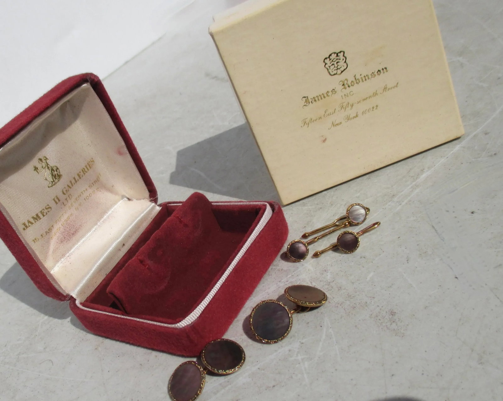 14 Kt Gold Stud Set Circa Mid-Century - 3