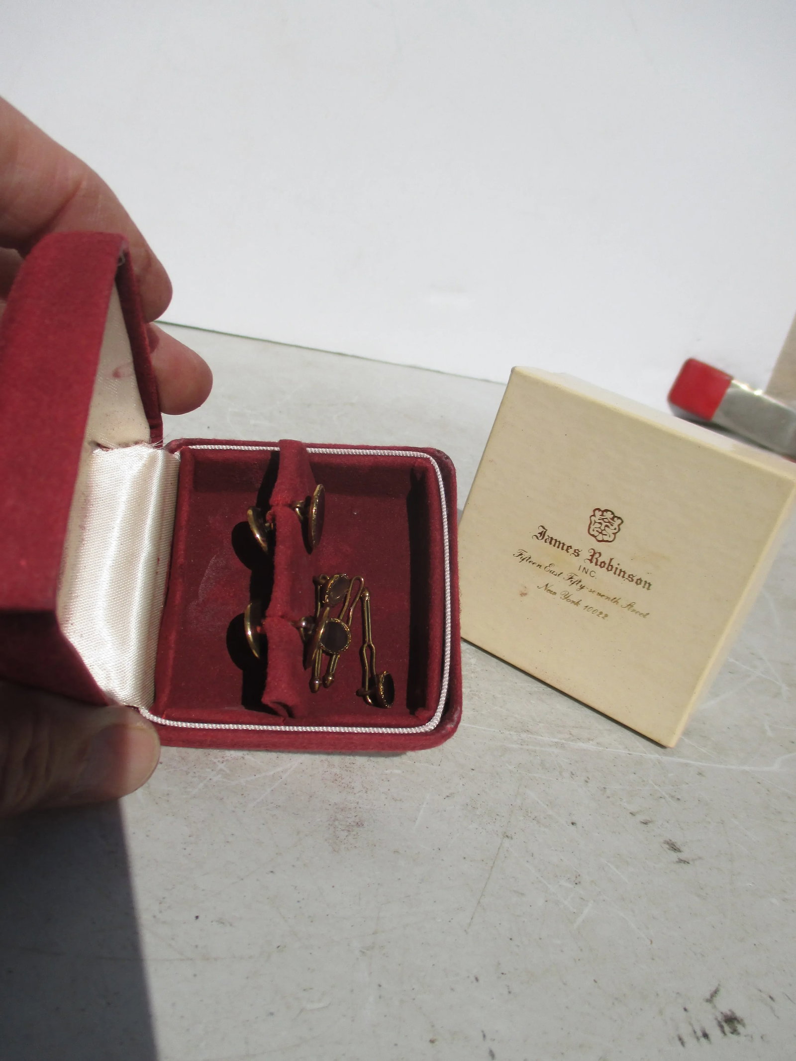 14 Kt Gold Stud Set Circa Mid-Century - 4