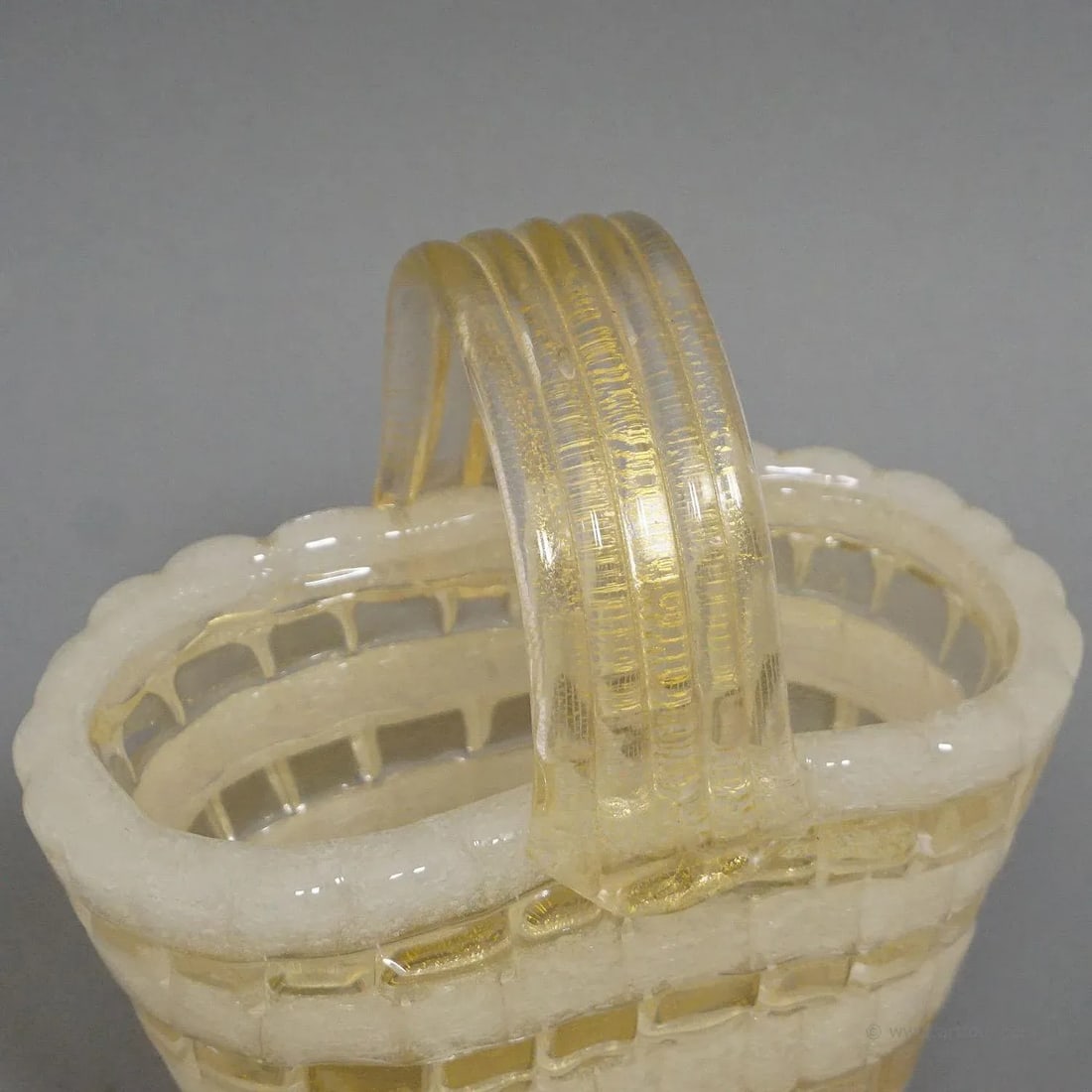 Ercole Barovier for Barovier & Toso Attr. Glass Basket Circa 1940ties - 3