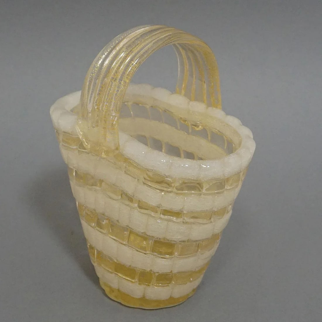 Ercole Barovier for Barovier & Toso Attr. Glass Basket Circa 1940ties - 4