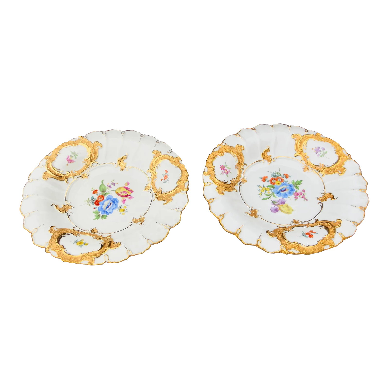 Vintage Meissen Serving Platters - a Pair of 2 (1 of 6)
