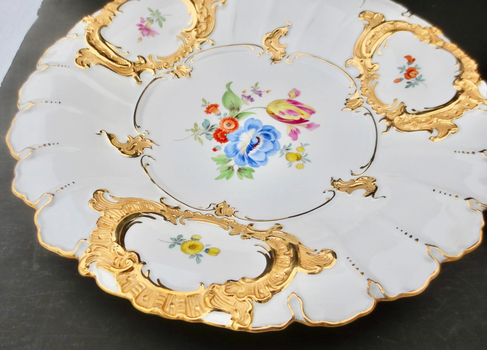 Vintage Meissen Serving Platters - a Pair of 2 - 2