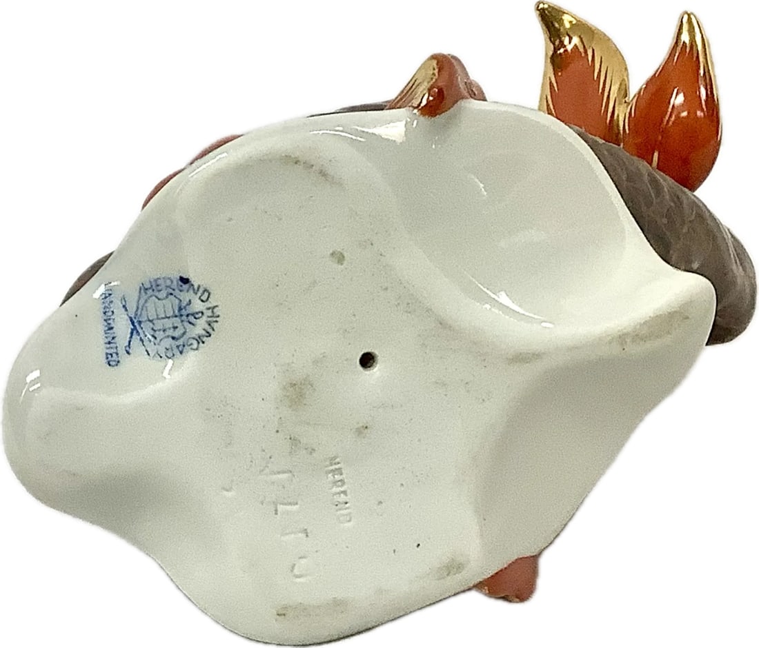 Vintage Hand-Painted Porcelain Herend Koi Fish - 6