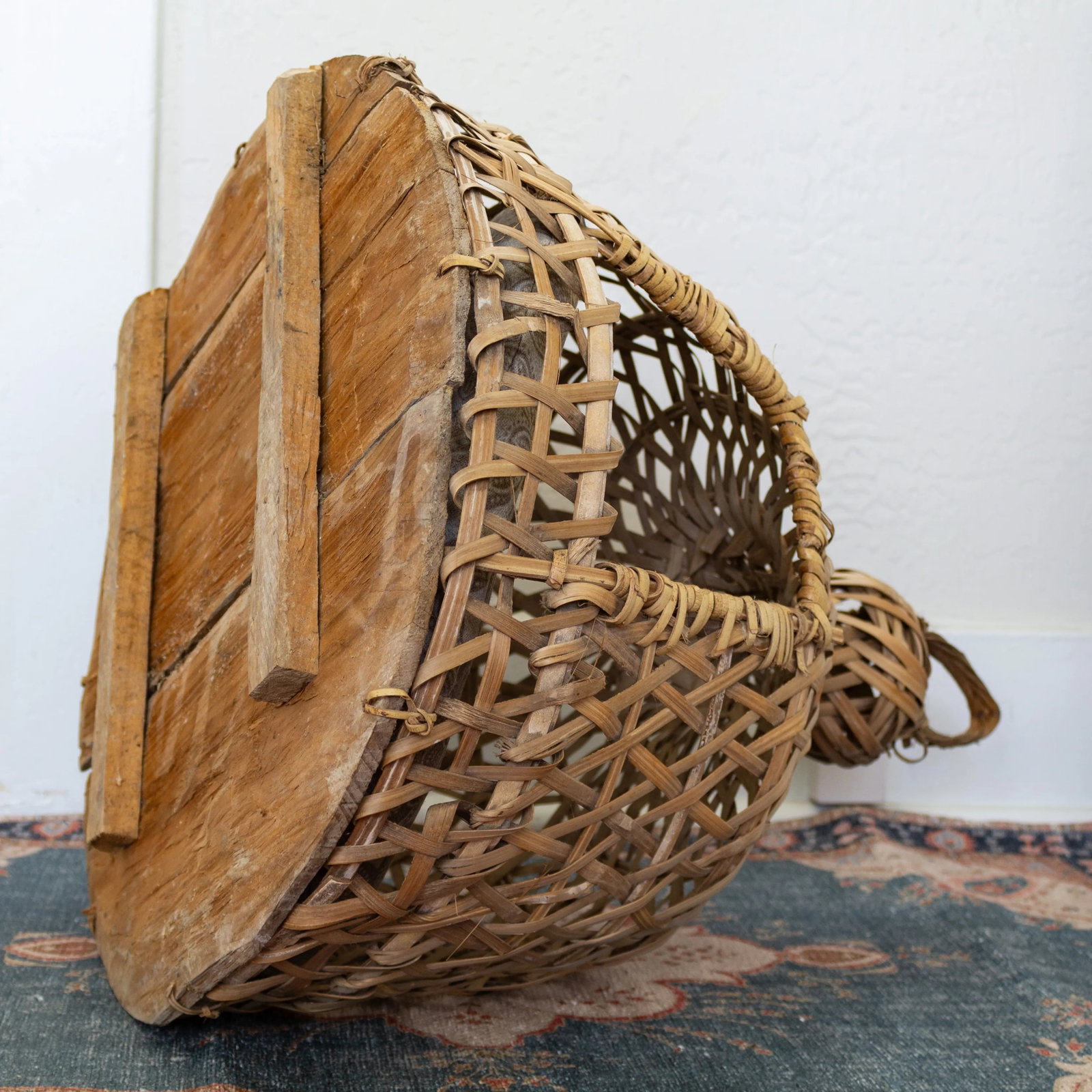 Hand Woven Rattan Pet Bed for Small Dog or Cat - 6