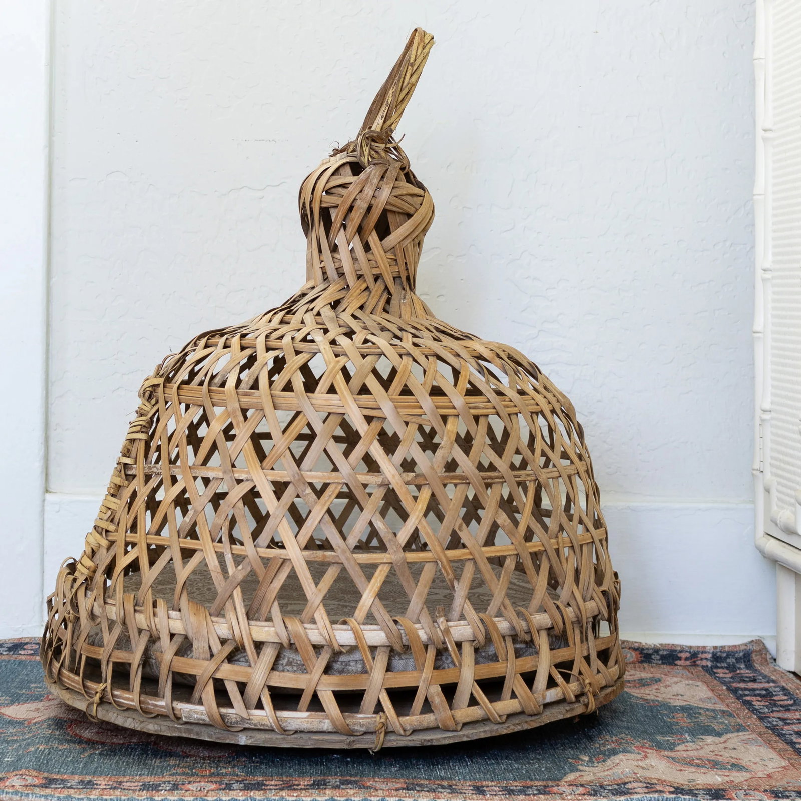 Hand Woven Rattan Pet Bed for Small Dog or Cat - 7