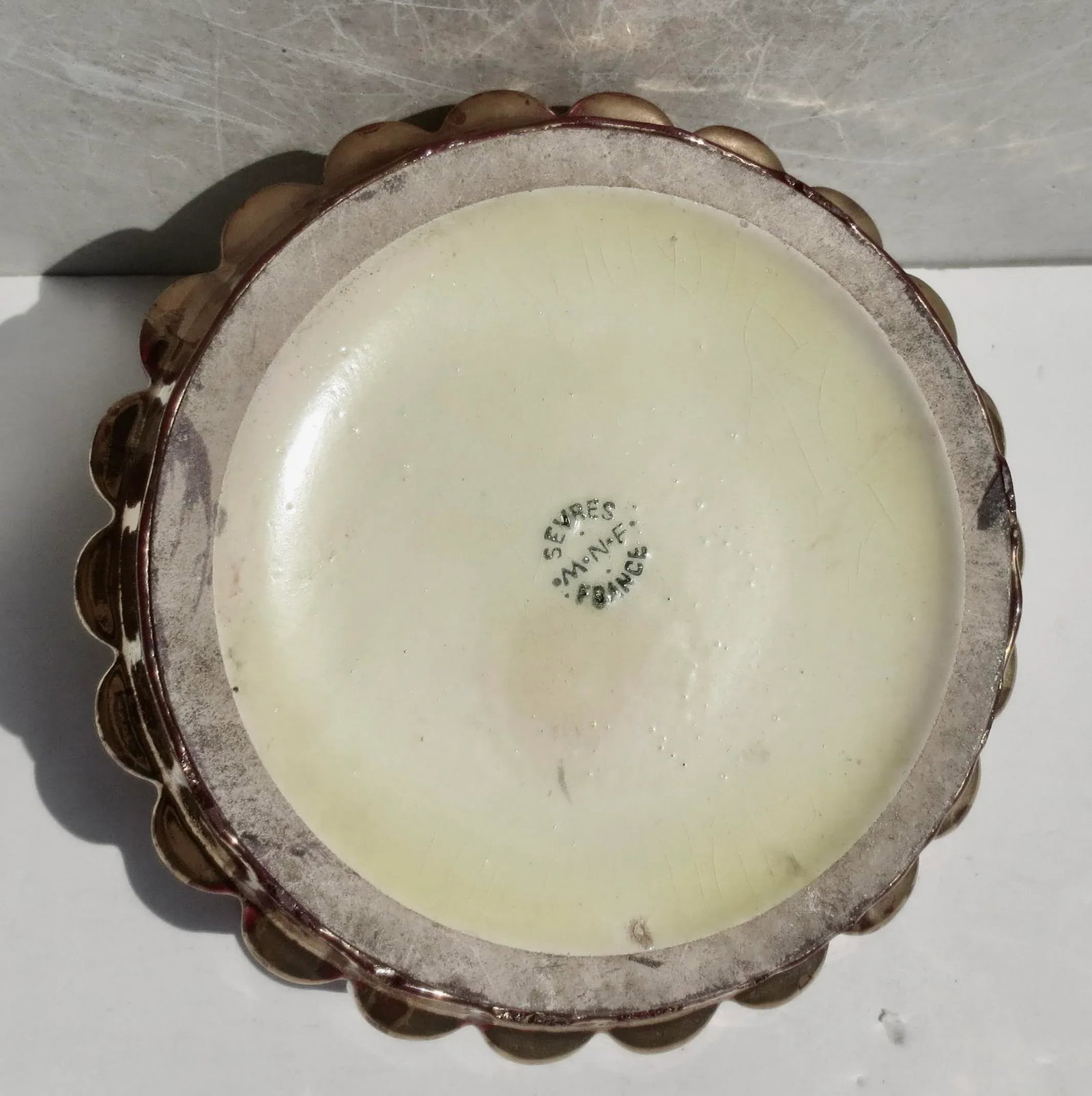 Sevres Porcelain Art Deco Low Bowl Circa 30s - 6