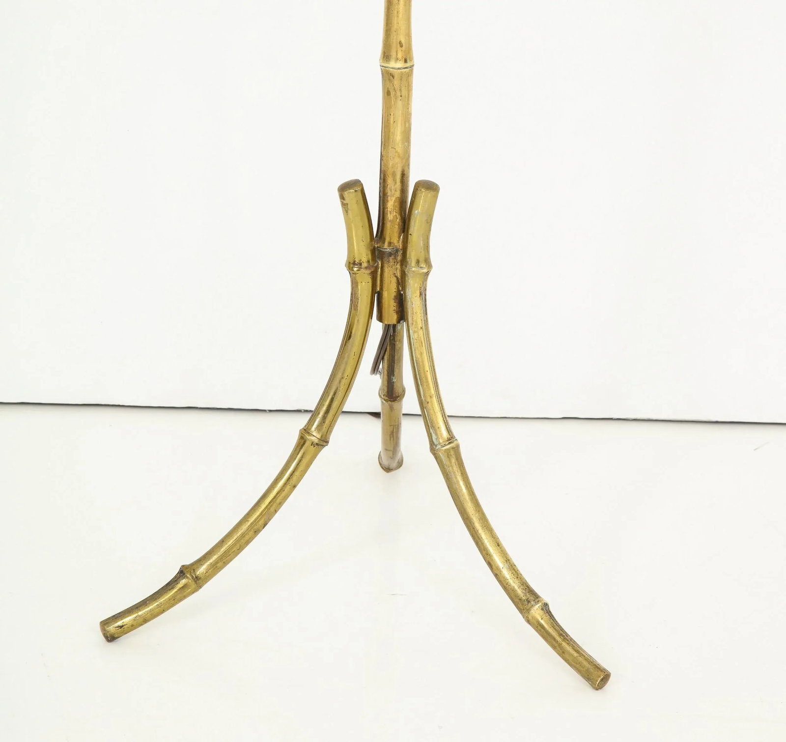 Bronze Faux Bamboo Tripod Floor Lamp by Maison Baguès, France, 1960s - 4