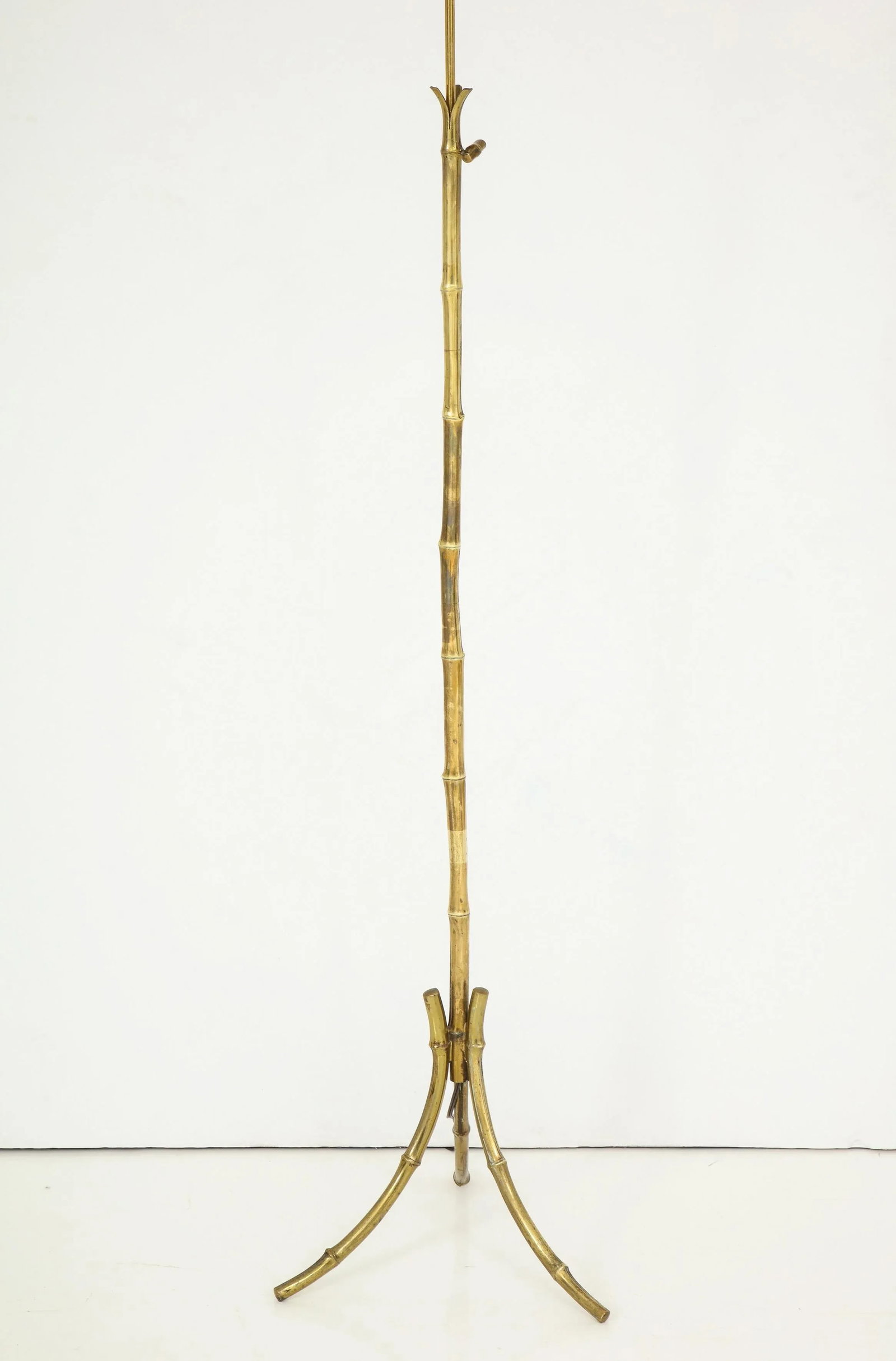 Bronze Faux Bamboo Tripod Floor Lamp by Maison Baguès, France, 1960s - 5