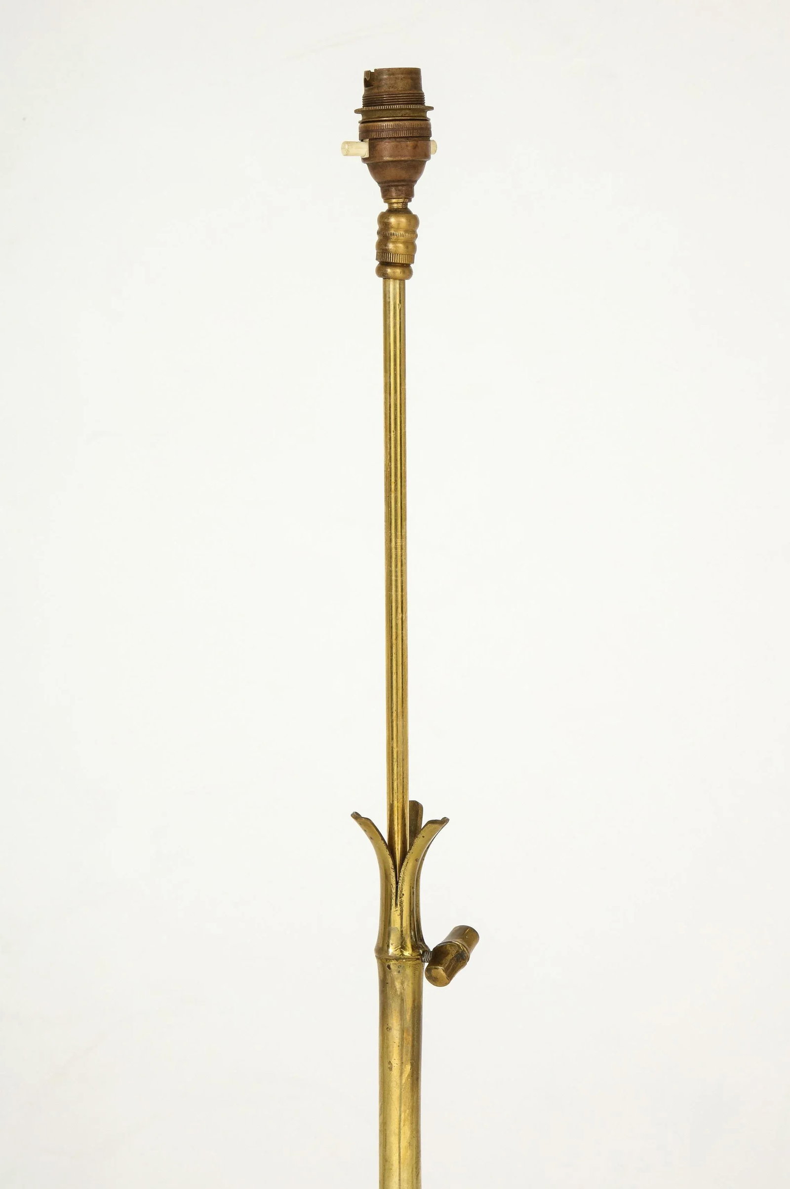 Bronze Faux Bamboo Tripod Floor Lamp by Maison Baguès, France, 1960s - 7