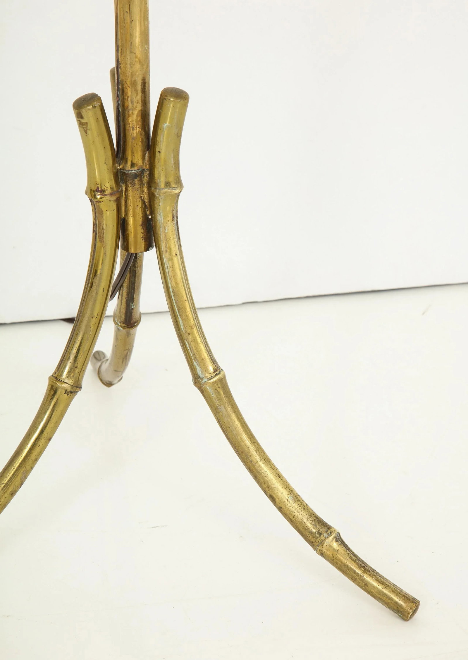Bronze Faux Bamboo Tripod Floor Lamp by Maison Baguès, France, 1960s - 9