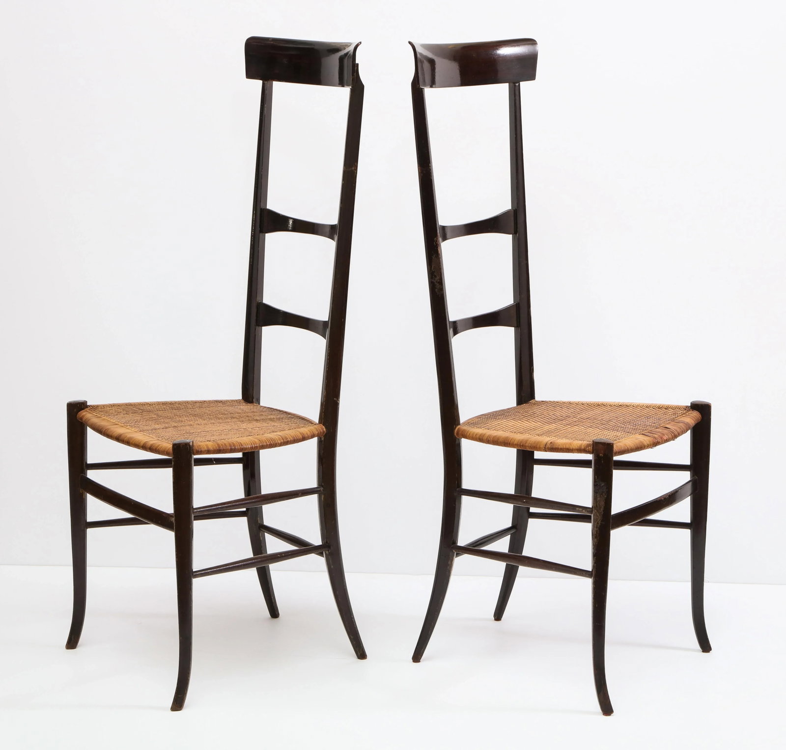 Pair of Chiavari "Super Leggera" Chairs, Italy, 1950s - 10