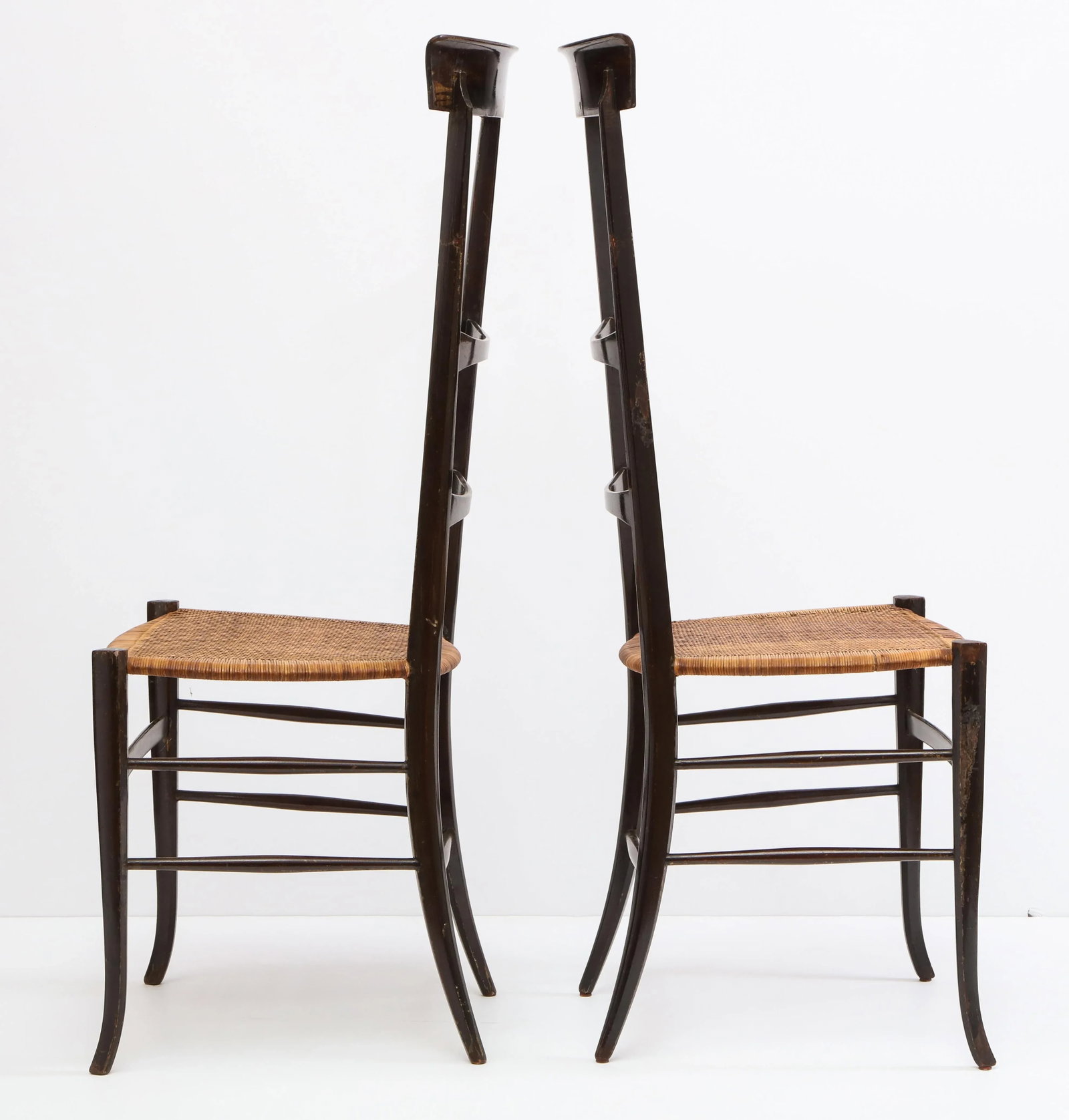 Pair of Chiavari "Super Leggera" Chairs, Italy, 1950s - 11
