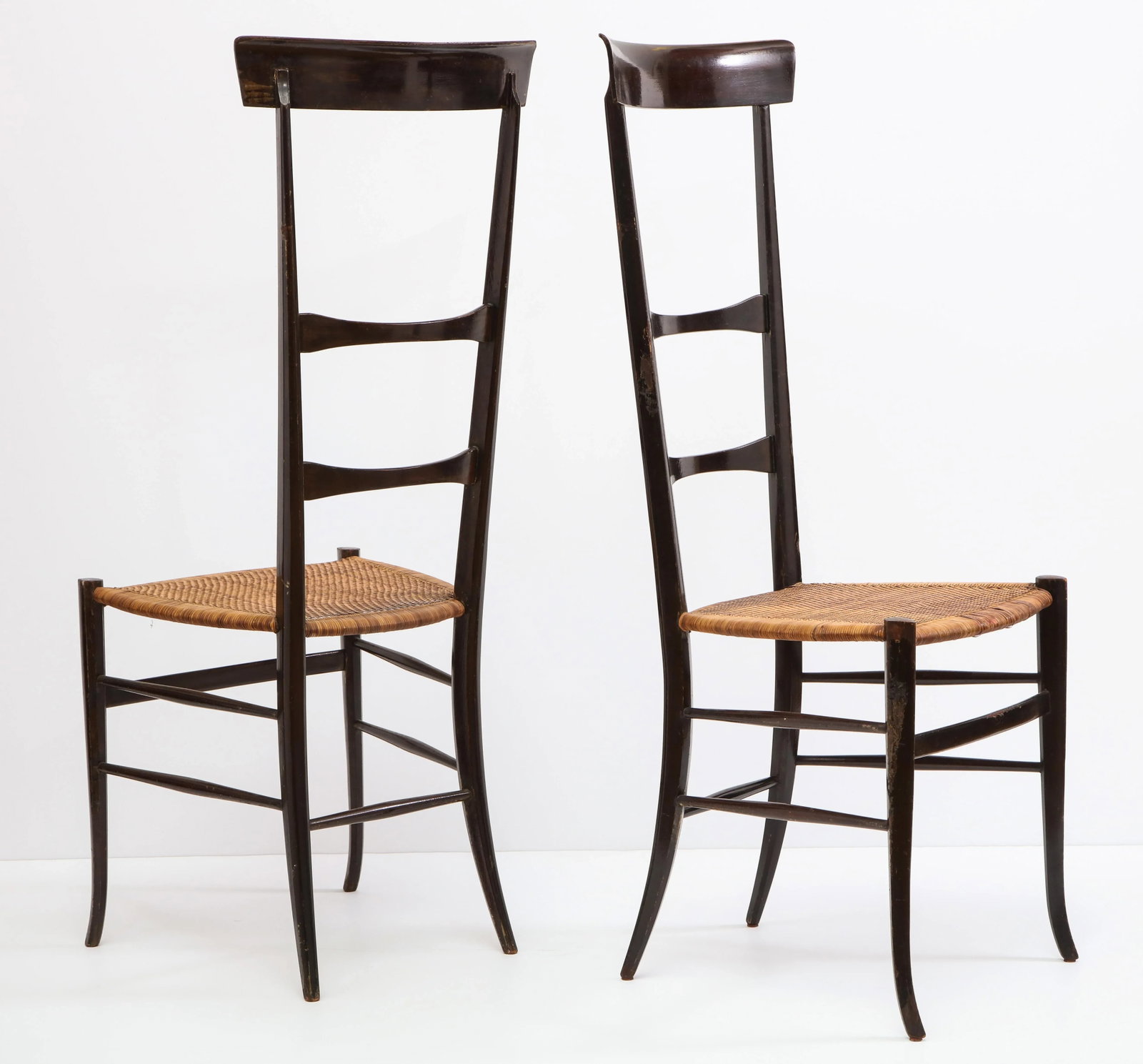 Pair of Chiavari "Super Leggera" Chairs, Italy, 1950s - 12