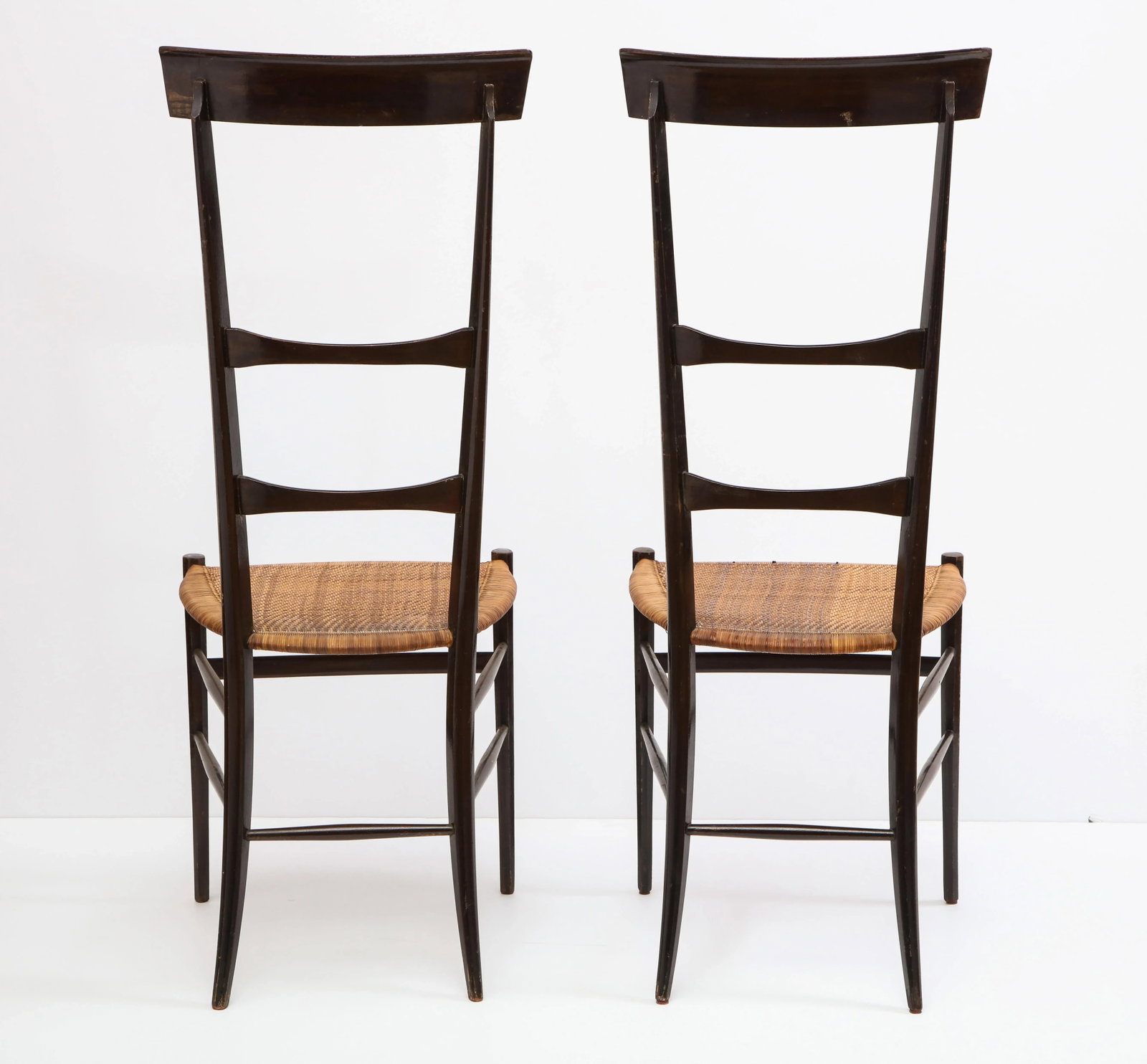 Pair of Chiavari "Super Leggera" Chairs, Italy, 1950s - 2