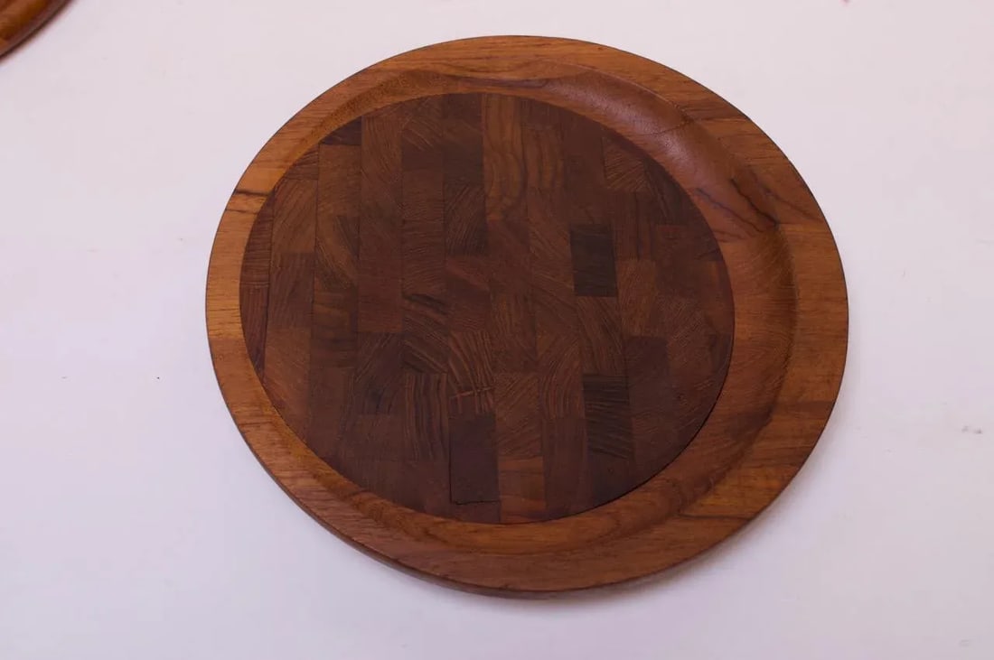 Set of Three Staved Teak Cutting Boards / Trays by Jens Quistgaard for Dansk - 3