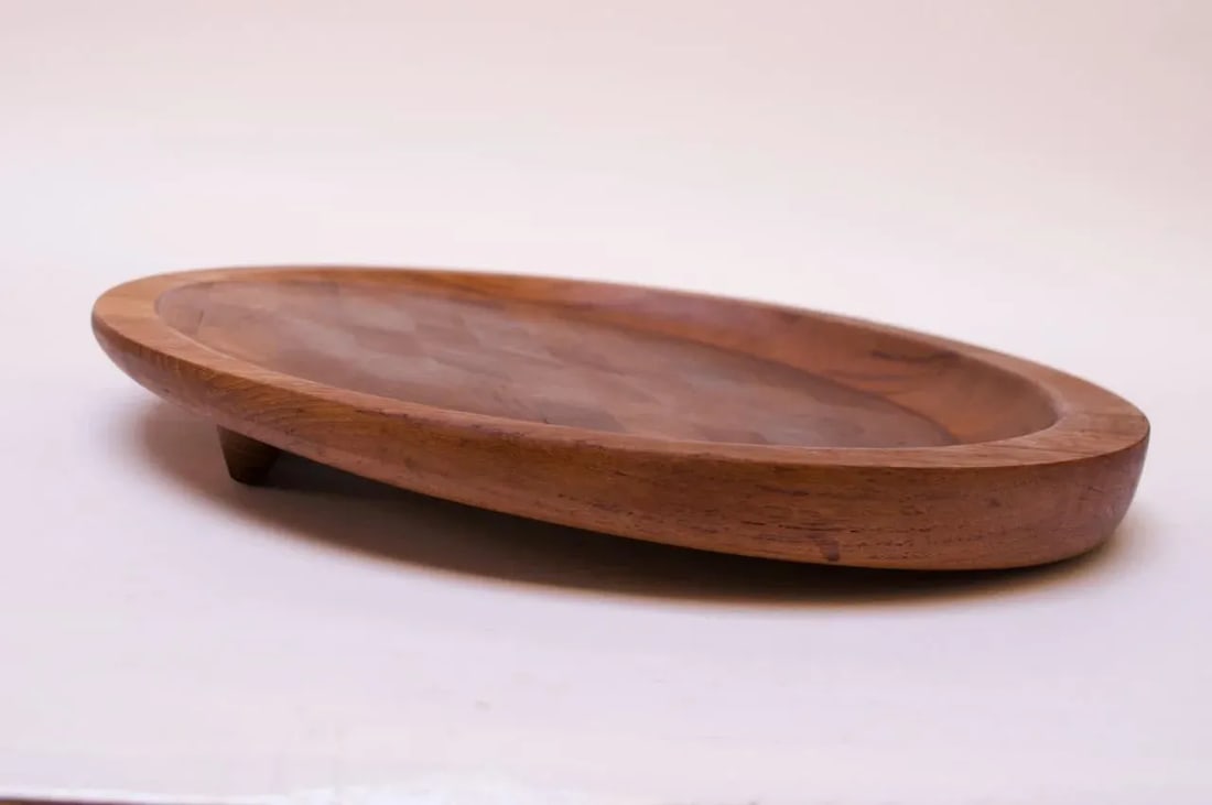 Set of Three Staved Teak Cutting Boards / Trays by Jens Quistgaard for Dansk - 4
