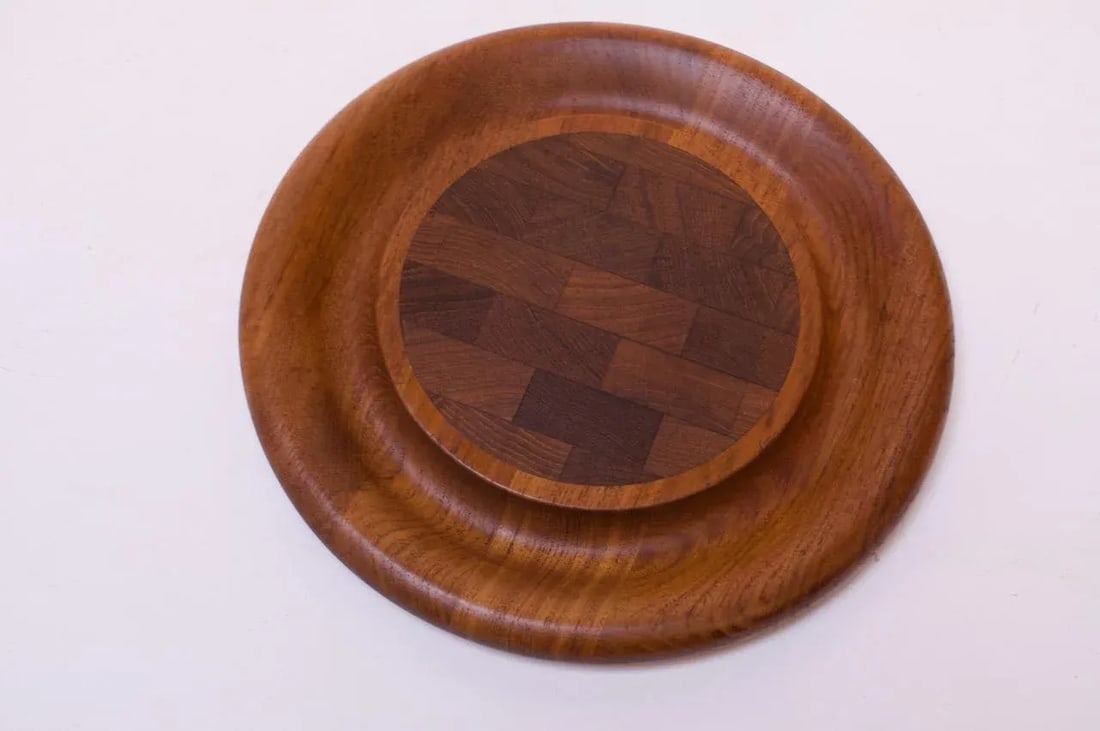 Set of Three Staved Teak Cutting Boards / Trays by Jens Quistgaard for Dansk - 7
