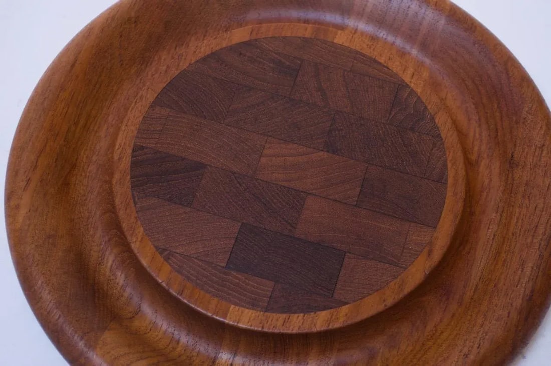 Set of Three Staved Teak Cutting Boards / Trays by Jens Quistgaard for Dansk - 8