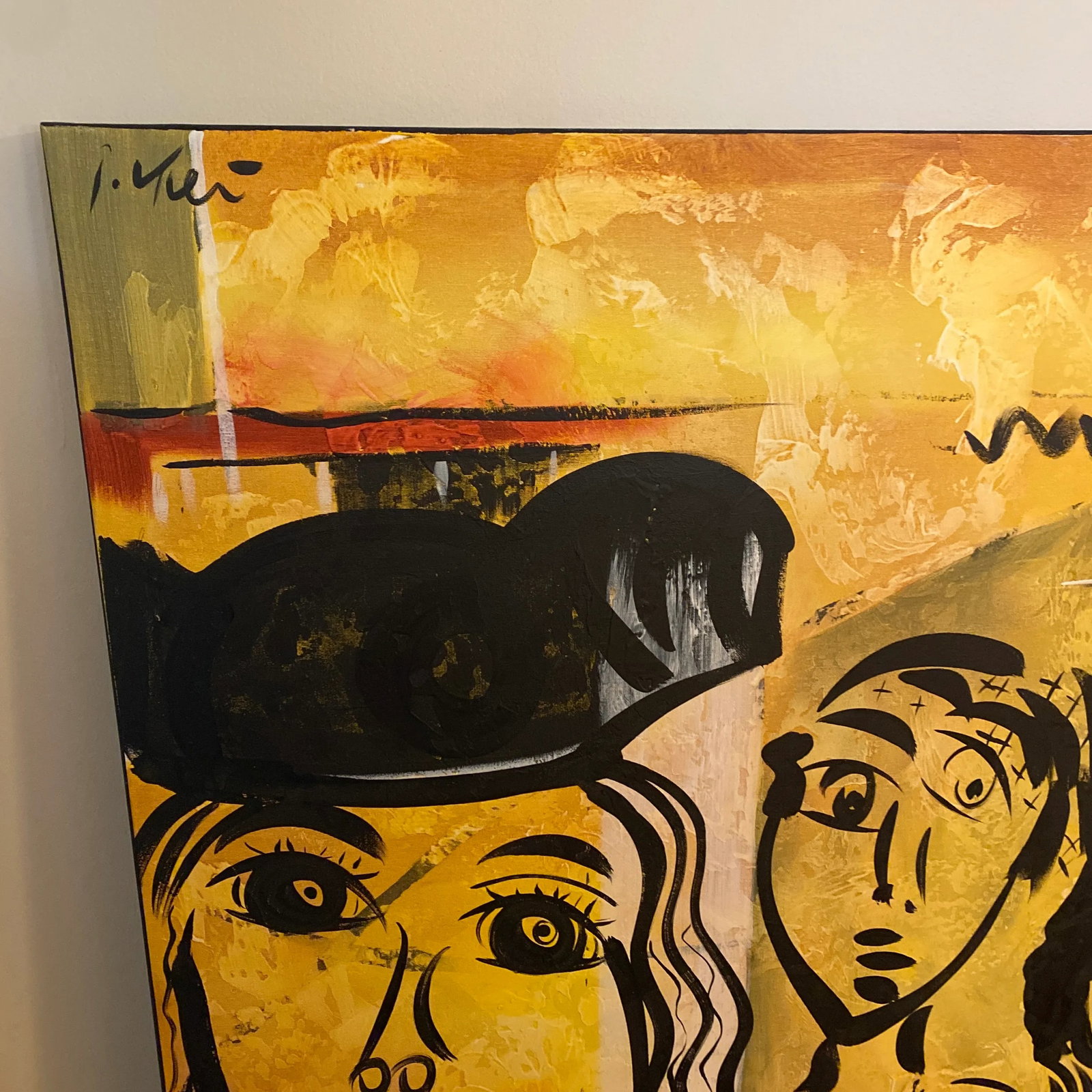 1970s Original Peter Keil Abstract Painting on Canvas - 5