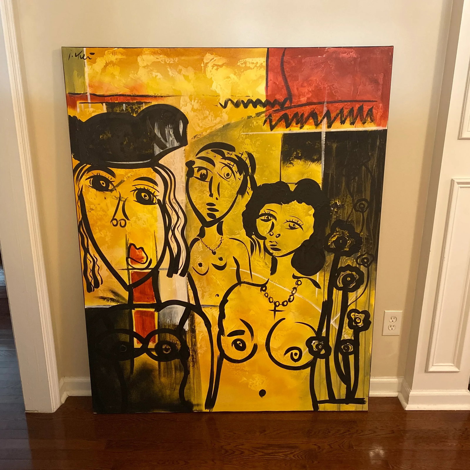 1970s Original Peter Keil Abstract Painting on Canvas - 7