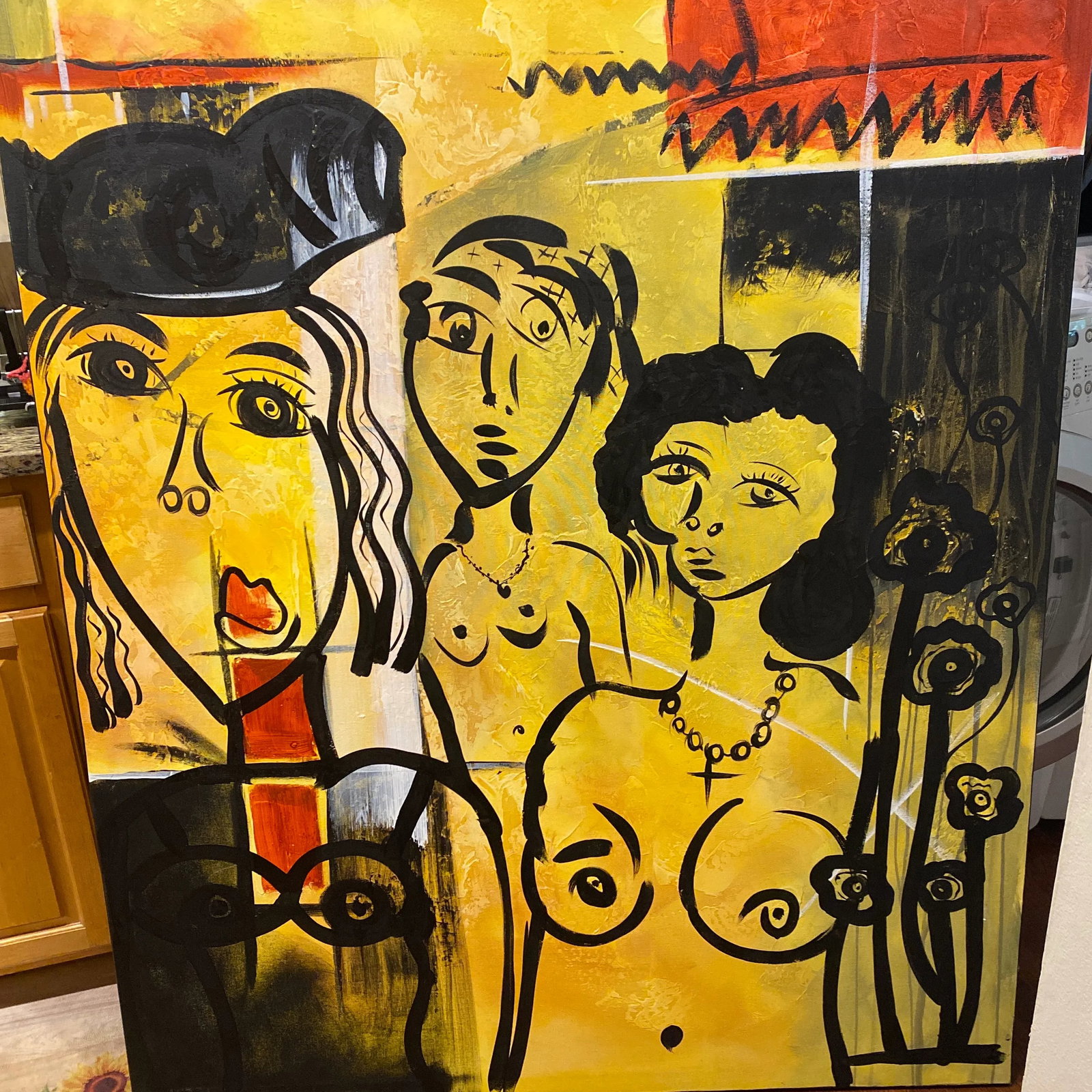 1970s Original Peter Keil Abstract Painting on Canvas - 9