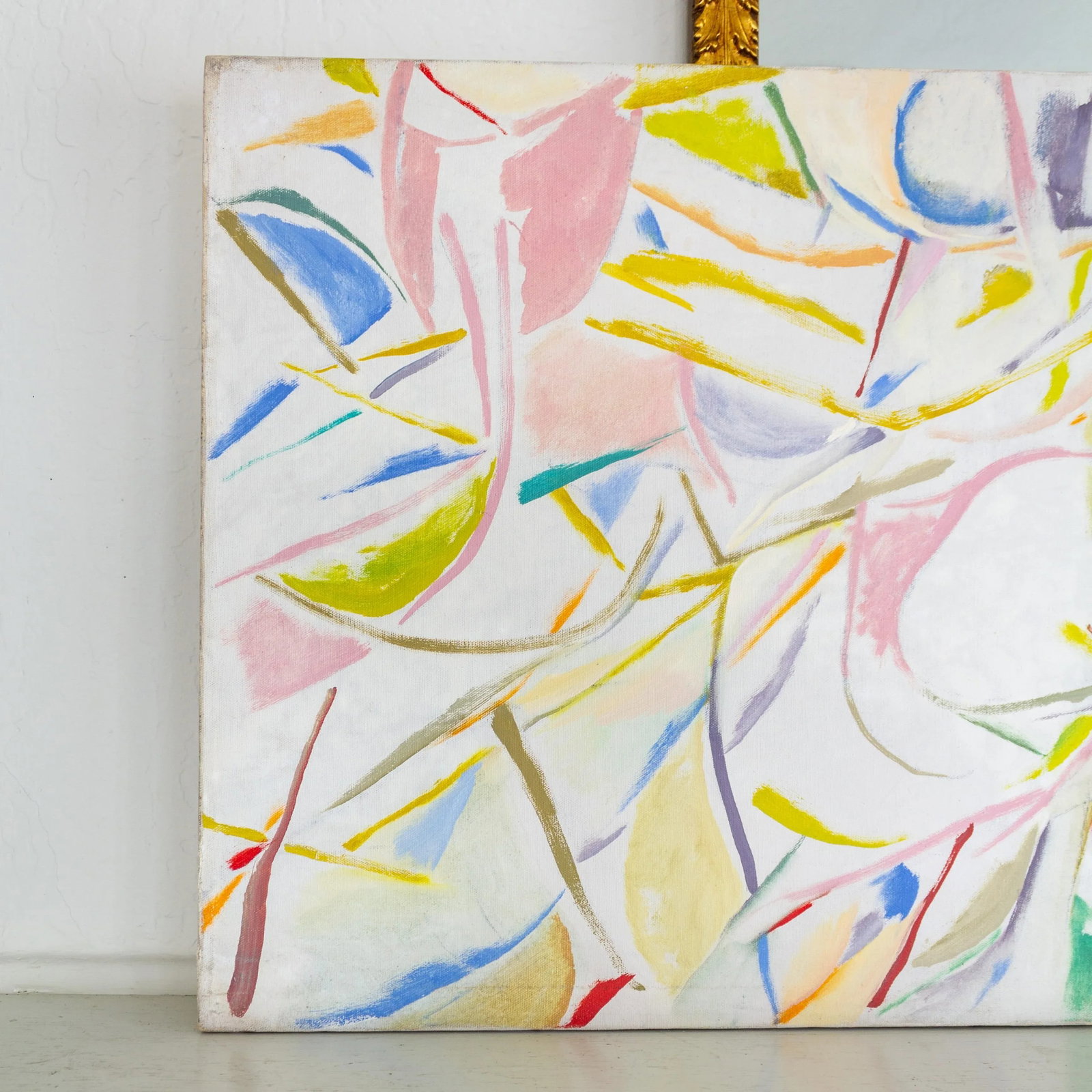 Colorful Abstract Original Painting on Canvas Mid Century Modern - 8