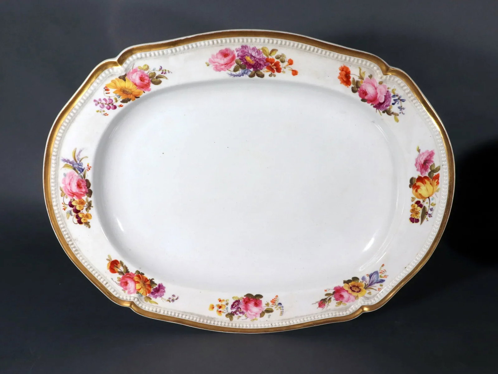 Derby Porcelain Large Botanical Soup Tureen, Cover & Stand - 4