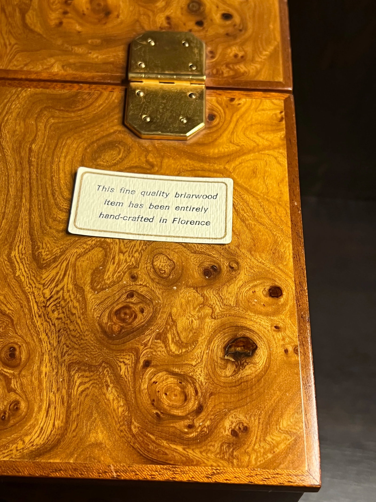 1990s Vintage Luxury Jewelry Case by Agresti of Florence, Italy, Hand-Crafted From Briarwood and Mah - 8