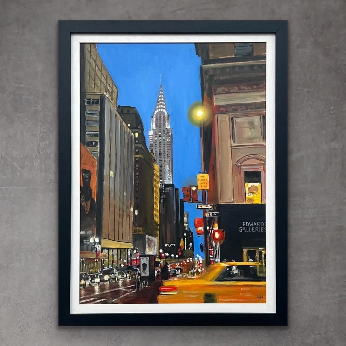 Angela Wakefield, Chrysler Building Taxi Fifth Avenue New York City by Contemporary British Artist, - 6