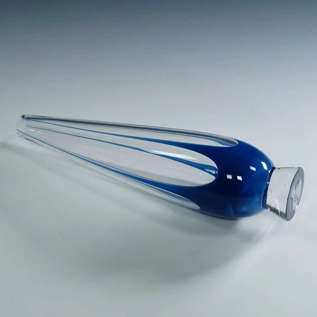 Vintage Art Glass Vase by Vicke Lindstrand for Kosta 1950s - 6
