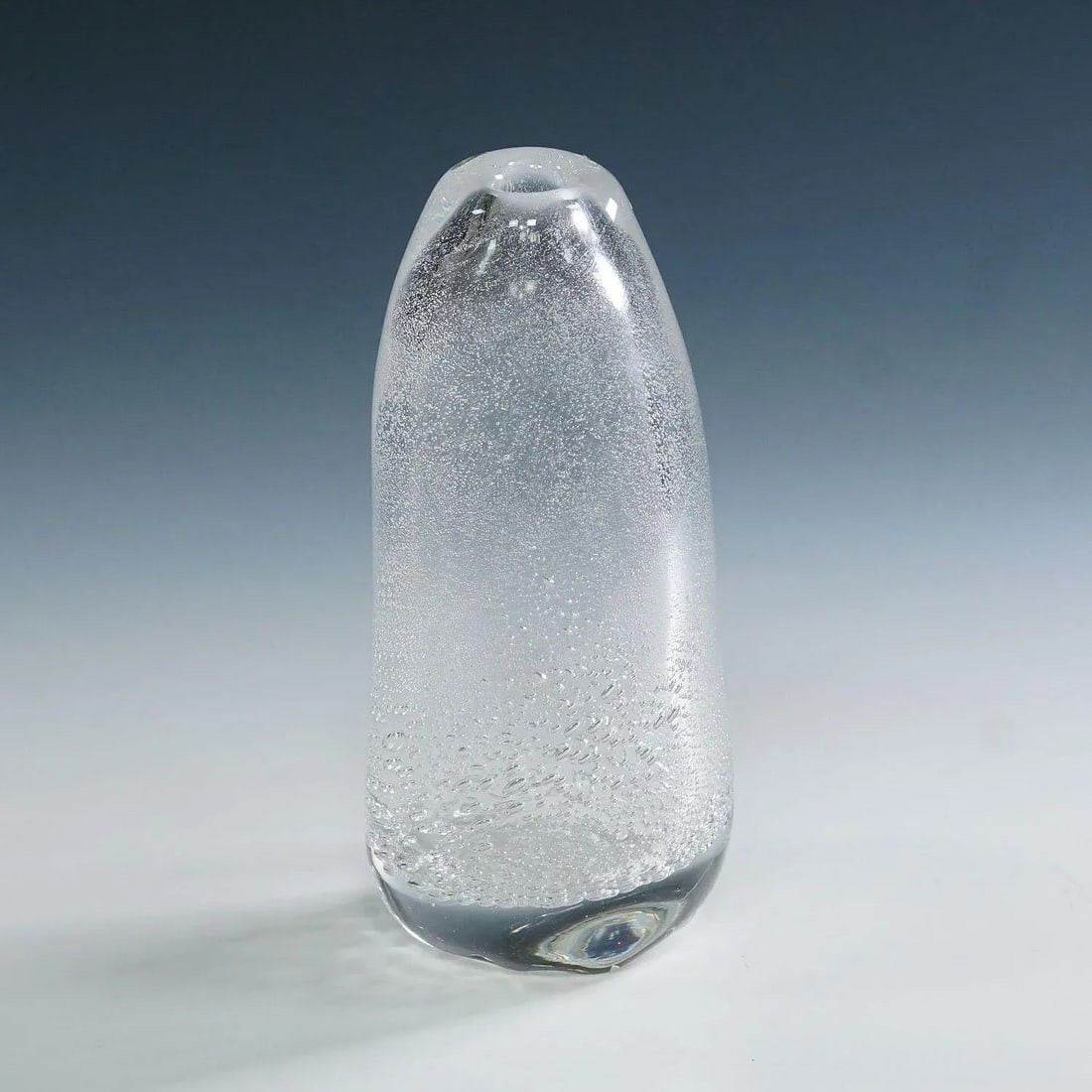 Art Glass Vase With Sodium Bubbles Tapio Wirkkala for Iittala 1940s - 2