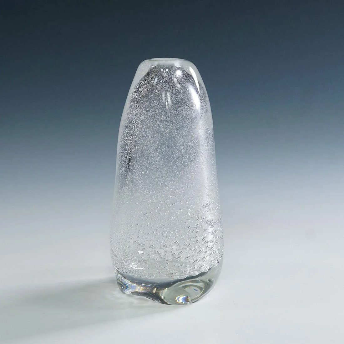 Art Glass Vase With Sodium Bubbles Tapio Wirkkala for Iittala 1940s - 3