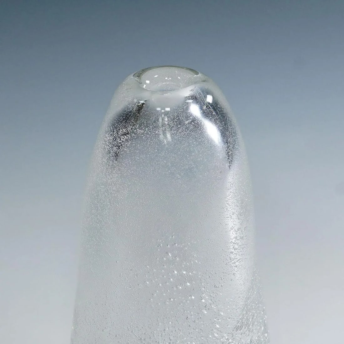 Art Glass Vase With Sodium Bubbles Tapio Wirkkala for Iittala 1940s - 4