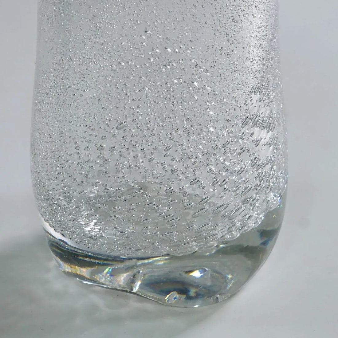 Art Glass Vase With Sodium Bubbles Tapio Wirkkala for Iittala 1940s - 5