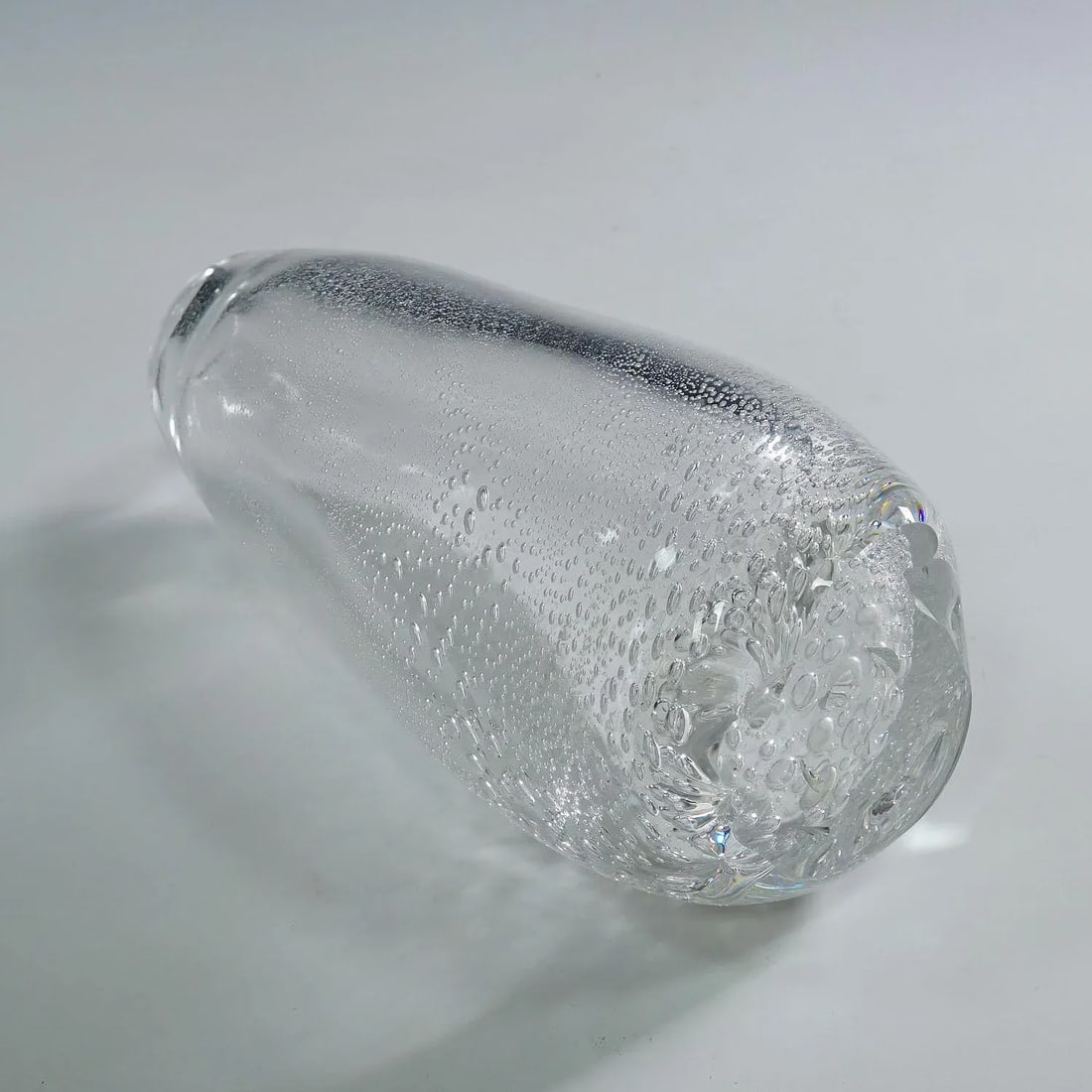 Art Glass Vase With Sodium Bubbles Tapio Wirkkala for Iittala 1940s - 6