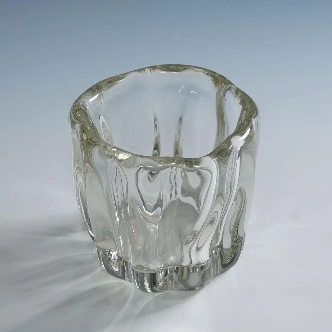 Stump of a Tree Art Glass Bowl by Tapio Wirkkala for Iittala 1951 - 5
