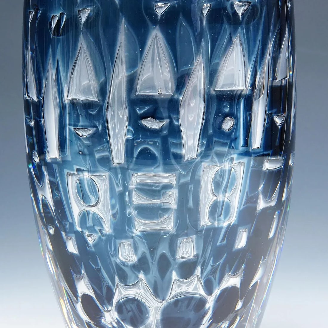 Heavy Ariel Glass Vase by Ingeborg Lundin for Orrefors, Sweden 1964 - 4