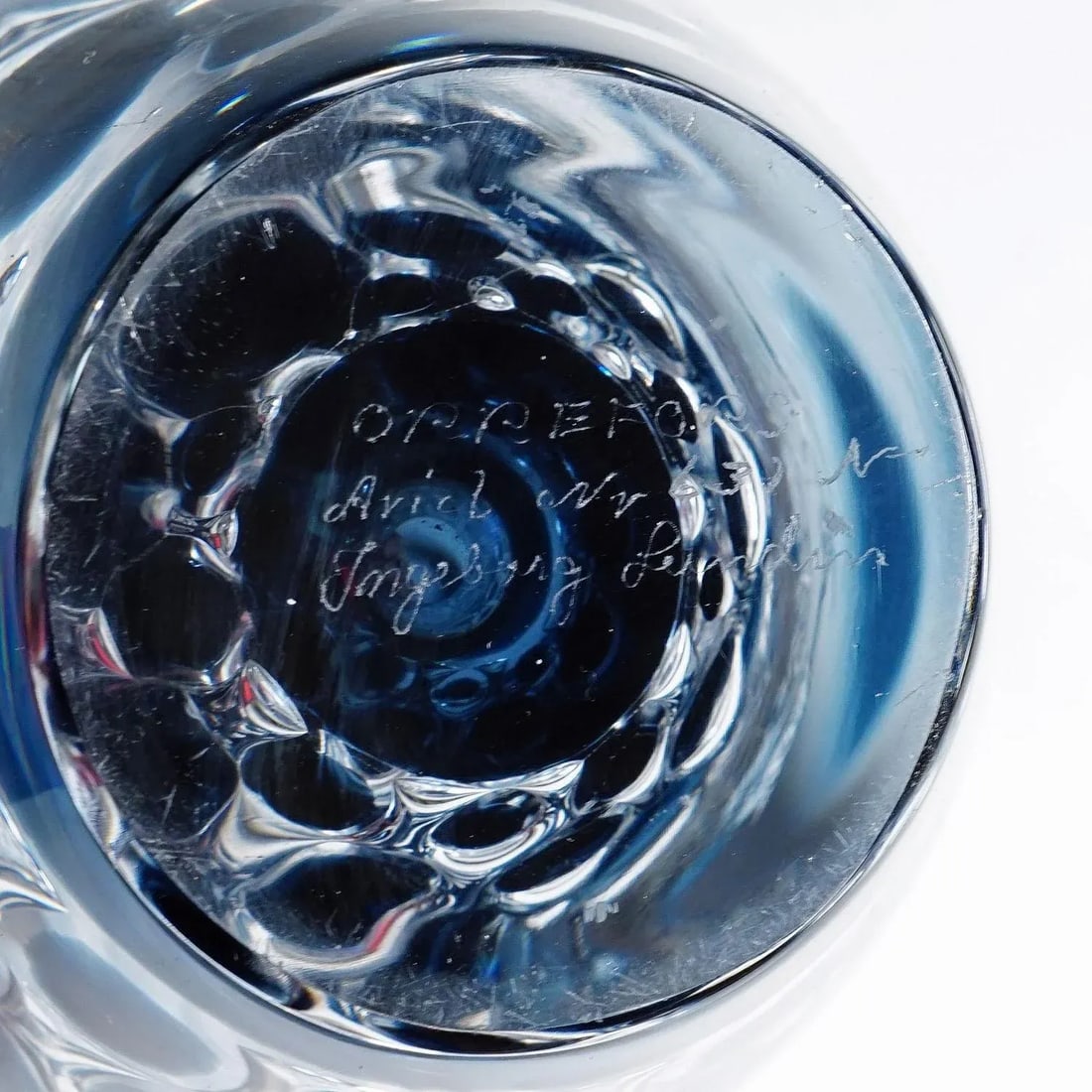 Heavy Ariel Glass Vase by Ingeborg Lundin for Orrefors, Sweden 1964 - 7