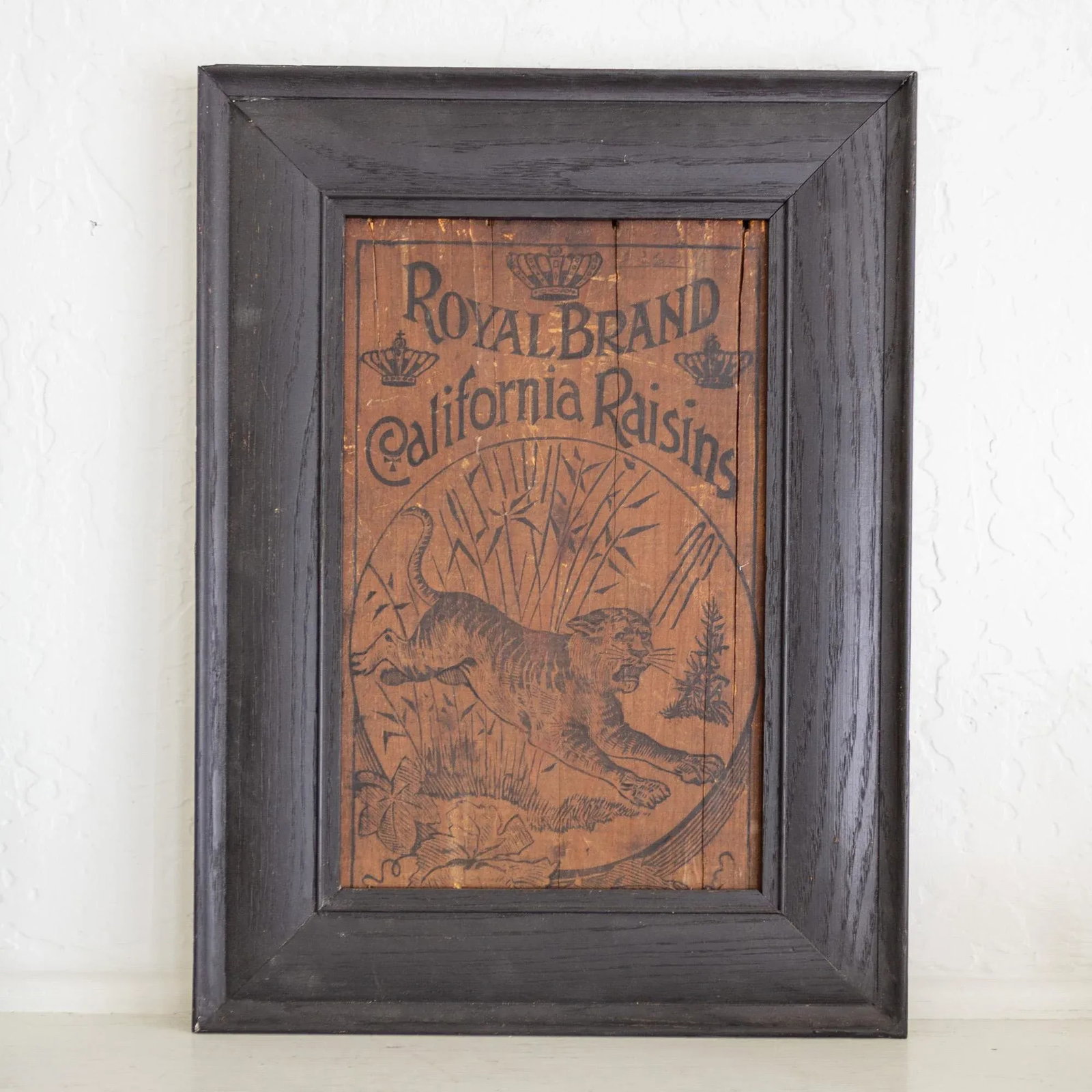 Royal Brand California Raisins With Tiger Wood Crate Panel | 19th C Americana - 5